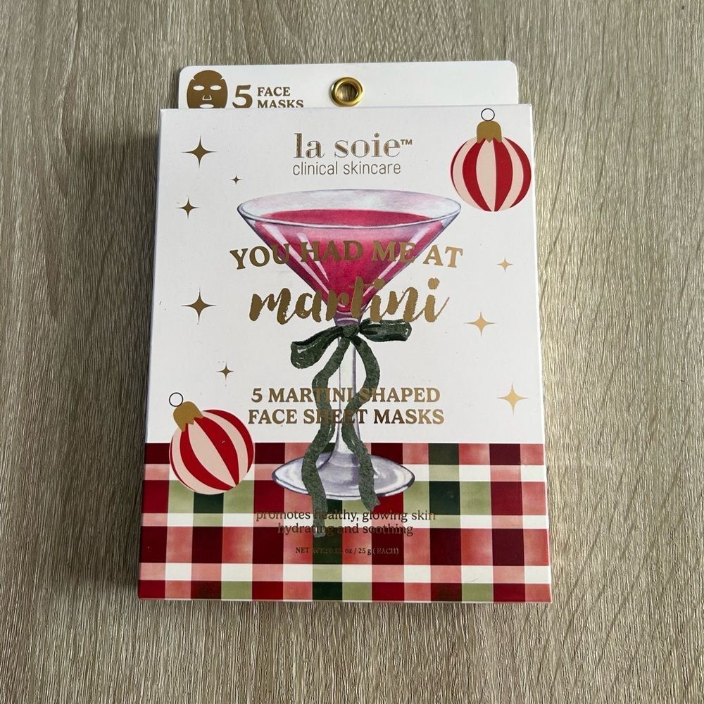NEW … LA SOIE “You Had Me At Martini” Face Sheet Masks